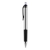 Uni-Ball Impact 207 Retractable Gel Pen, Bold 1mm, Blue Ink, Black/Blue Barrel 65871